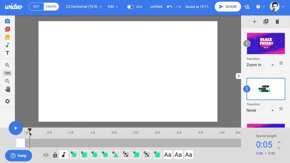 text animation wideo