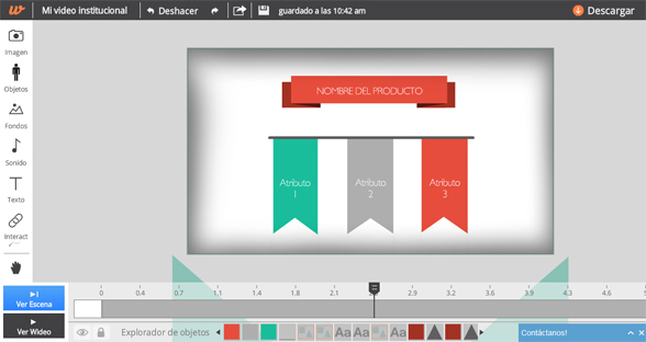 Wideo, el editor online de videos
